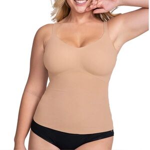 Honeylove LiftWear Cami Shapewear Top Sand Padded Adjustable Straps